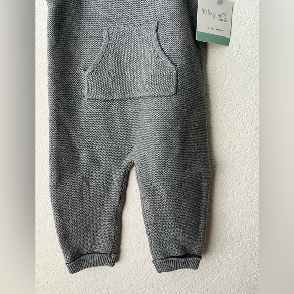 New Little Planet Baby Organic Sweater Knit Overalls - Picture 9 of 14